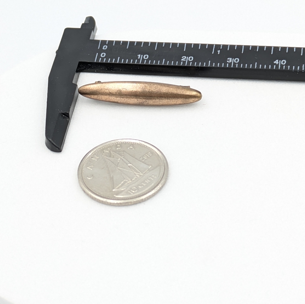 Antique Victorian rose gold filled small pin brooch bar - Picture 5 of 5